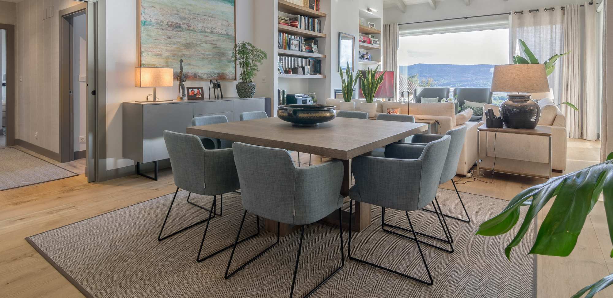  Mesa de centro funcional, mesa de centro cuadrada de cristal,  bronce ennegrecido, centro de mesa perfecto para mejorar tu sala de estar :  Hogar y Cocina